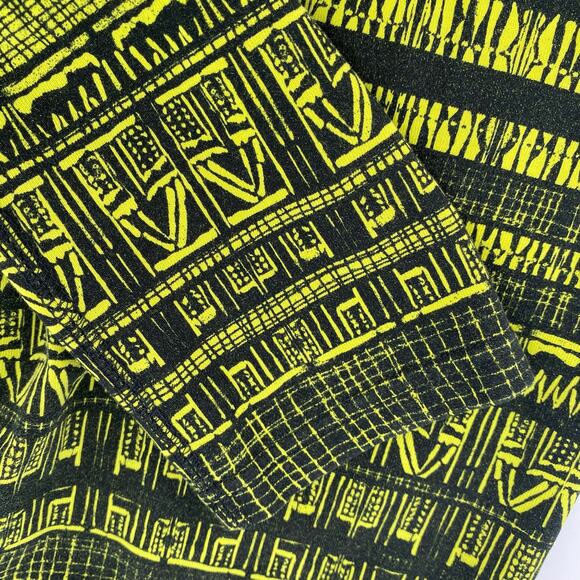Nike black acid green-yellow graphic leggings womens size medium - Picture 8 of 9